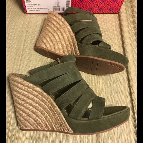 Tory Burch Bailey Multi-Strap Wedge Espadrille 9.5 - Picture 4 of 8
